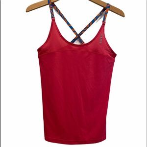 2/$25 REEBOK Criss Cross Straps Tank Top Size Small GUC